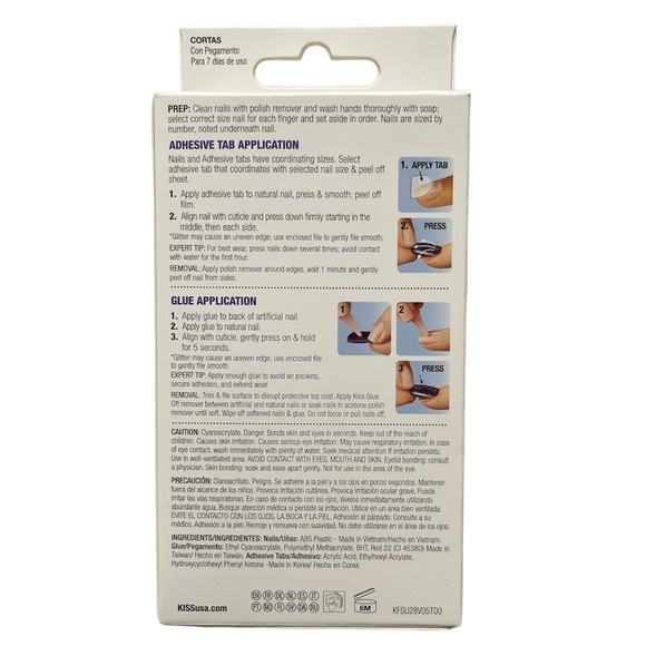 KISS Gel Fantasy Ready-To-Wear Fake Nails - Pink - 28ct - Picture 2 of 4